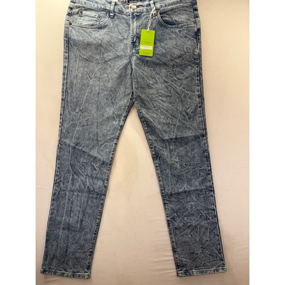 Neo Blue Los Angeles 516 Mineral Light Blue Skinny Jeans Mens 36 Made in USA